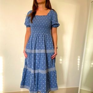 Old navy chambray midi dress size small